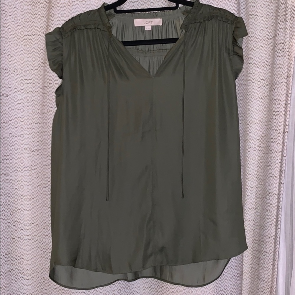 Olive green dress shirt